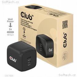 Club3D cestovní nabíječka PPS 45W GAN technologie,