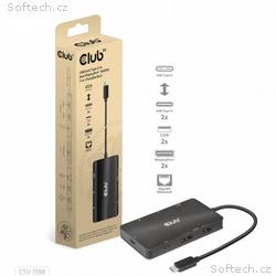 Club3D Dokovací stanice USB Gen2 Type-C na Dual Di