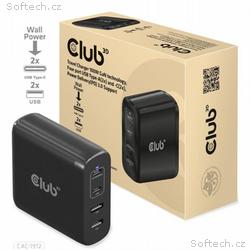 Club3D cestovní nabíječka 100W GAN technologie, 2x