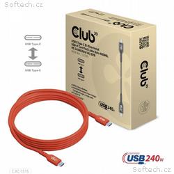 Club3D kabel USB-C, Oboustranný USB-IF Certifikova