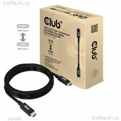 Club3D Kabel USB4 Gen3x2 Type-C Oboustranný kabel 