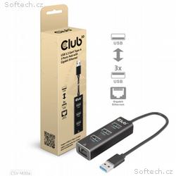 Club3D Rozbočovač, USB-A 3.2 Gen1 na 3x USB 3.1, G