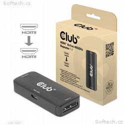 Club3D Adaptér aktivní HDMI 4K60Hz (F, F), černá