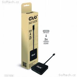 Club3D Video hub MST USB-C na 2xHDMI + USB-C PD 3.
