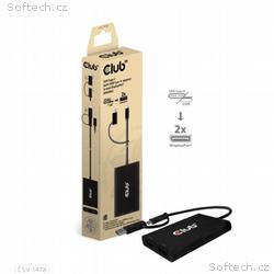 Club3D Video rozbočovač MST USB-C (USB-A adaptér) 