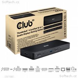 Club3D Dokovací stanice 16v1 Quadra (4) ThunderBol
