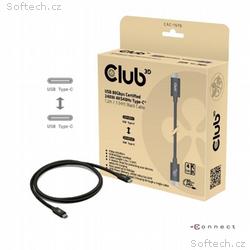 Club3D Kabel USB4 v2 Typ-C, 80Gbps, Certifikovaný 