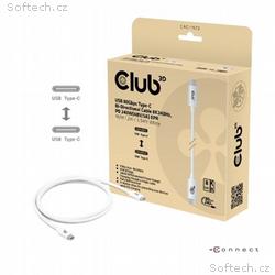Club3D Kabel USB4 Typ-C, 80Gbps, Certifikovaný kab
