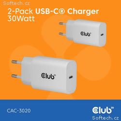 Club3D Nabíječka, USB-C, Power Delivery 15V, 2A, 2