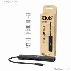 Club3D Dokovací stanice USB-C 7v1, 1xHDMI, 1xUSB-C