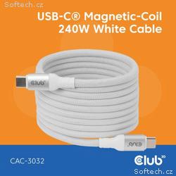 Club3D Kabel magnetický USB-C, 240W PD3.1, 480 Mbp