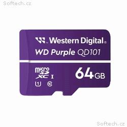 WD MicroSDXC karta 64GB Purple WDD064G1P0C Class 1