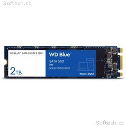 WD BLUE SSD 3D NAND WDS200T3B0B 2TB M.2 SATA, (R:5