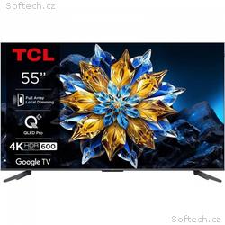 TCL C655 55" TV, 4K Ultra HD, QLED, Google TV, HDR