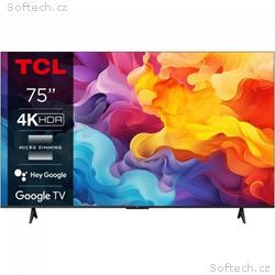 TCL 75V6B 75" TV, 4K Ultra HD, LED, Google TV, Blu