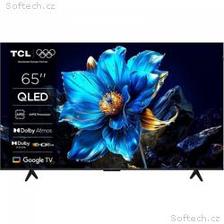 TCL 65" TV, QLED, 4K Ultra HD, HDR, Google TV, LAN
