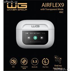 WG - Bluetooth sluchátka WG AirFlex 9 s displejem,