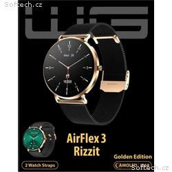WG - Chytré hodinky AirFlex3 Rizz It, Gold Edition
