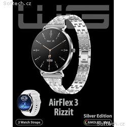 WG - Chytré hodinky AirFlex3 Rizz It, Silver Editi