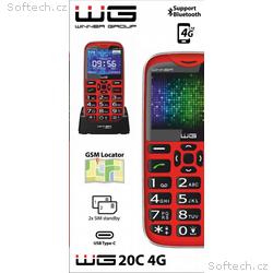 WG - Mobilní telefon WG20C, red