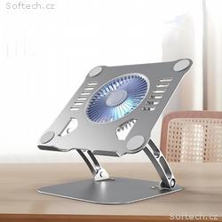 WG - Chladící podložka pro notebook, 15,6", stříbr