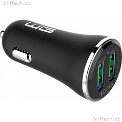 WG - Nabíječka do auta 2x USB-A 36W, QC 3.0 + QC 3