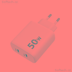 WG - Síťová nabíječka 2x USB-C 50W, 1x USB-C PD 30