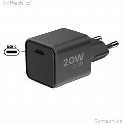 WG - Síťová nabíječka GaN 1x USB-C, PD 20W, 5V-9V-