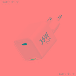 WG - Síťová nabíječka GaN 1x USB-C, PD 35W, bílá