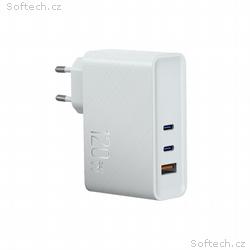 WG - Síťová nabíječka GaN 3x USB 120W, 1x USB-A + 