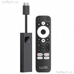 WG - WG Smart TV Stick 4K s Androidem, černá