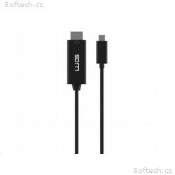 WG - Datový kabel Type-C na HDMI, 3 metry, 4K, čer