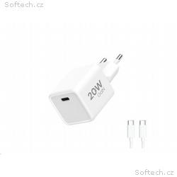 WG - Síťová nabíječka 1x USB-C PD 20W, 5V-9V-12V, 