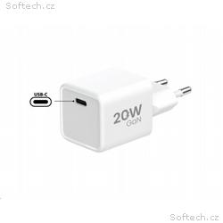 WG - Síťová nabíječka GaN 1x USB-C, PD 20W, 5V-9V-