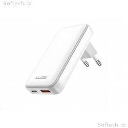 WG - Síťová nabíječka GaN 2x USB, 1x USB-C 30W + 1