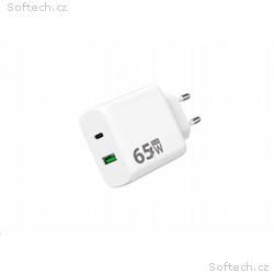 WG - Síťová nabíječka GaN 2x USB 65W, 1x USB-C PD 
