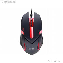 WG - Myš drátová optická WG4 LED podsvícení, black