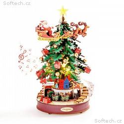 RoboTime 3D dřevěná skládačka hrací skříňky Vánočn
