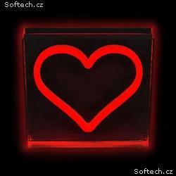 2Kids Toys LED NEON LIGHT lampička Srdce červené