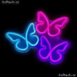 2Kids Toys LED NEON LIGHT lampička Motýli
