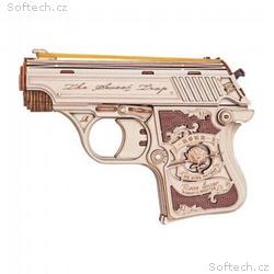 RoboTime 3D dřevěná skládačka Mini pistole Justice