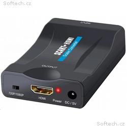 WG - Audio video konvertor SCART na HDMI, černá