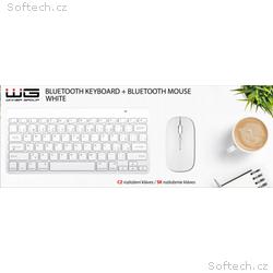 WG - Bluetooth klávesnice s myší, white