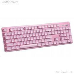 WG - Herní klávesnice podsvícena drátová, pink