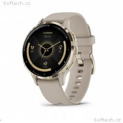 Garmin Venu® 3S, Nerezová luneta Soft Gold, pouzdr
