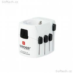 SKROSS Cestovní adaptér PRO, 6.3A max., uzemněný, 
