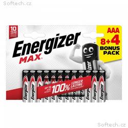 Energizer LR03, 12 Max AAA 8+4 zdarma