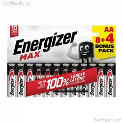 Energizer LR6, 12 Max AA 8+4 zdarma