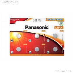 Panasonic knoflíková baterie LR44EL, 6BP (Blistr 6