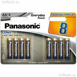 Panasonic Alkalická baterie LR6EPS, 8BW Everyday P